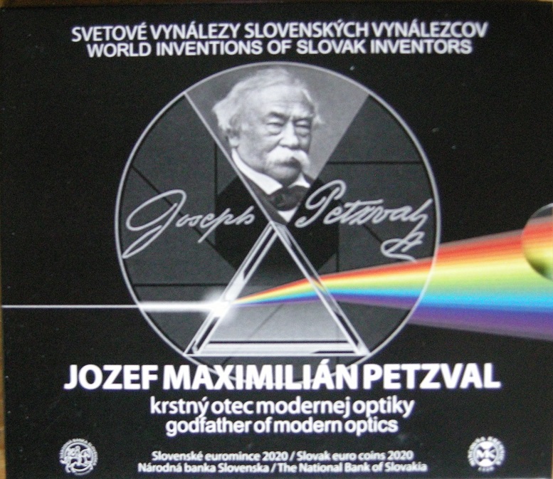 (afbeelding voor) BU set Slowakije 2020 Jozef Maximilian Petzval